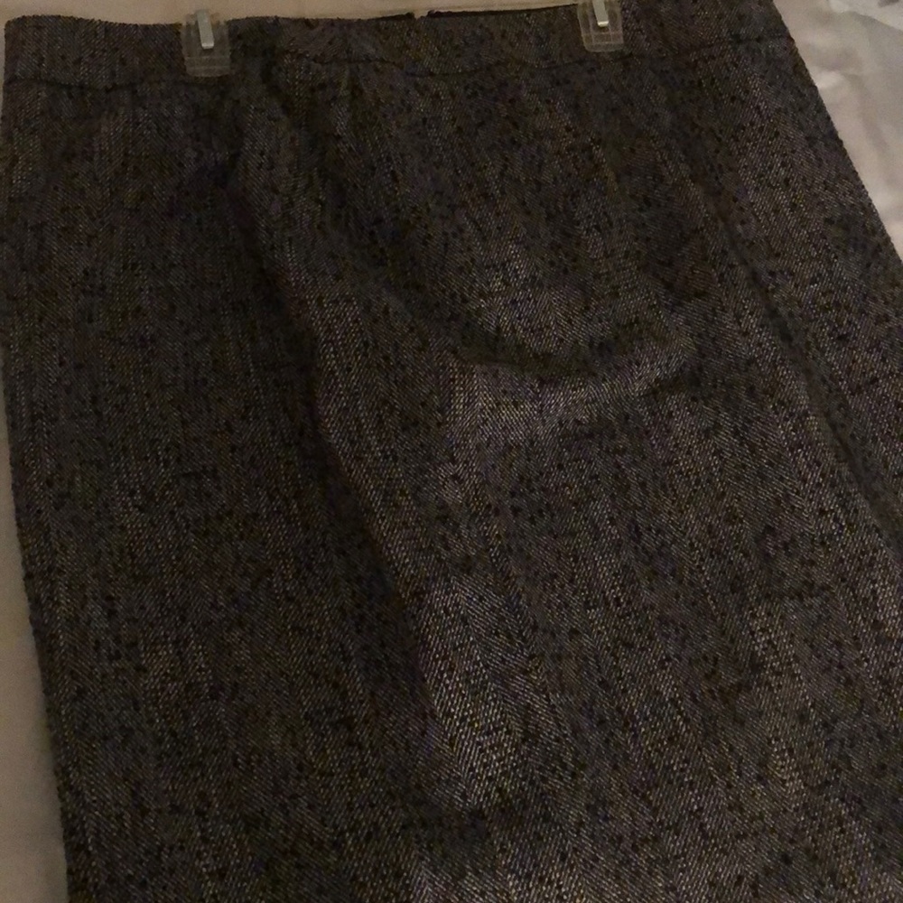 Lane Bryant | Knee length Black & Gray Tweed Skirt